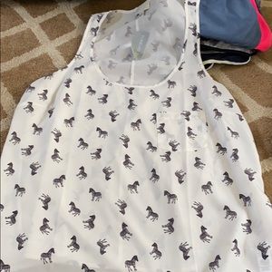 Zebra tank top
